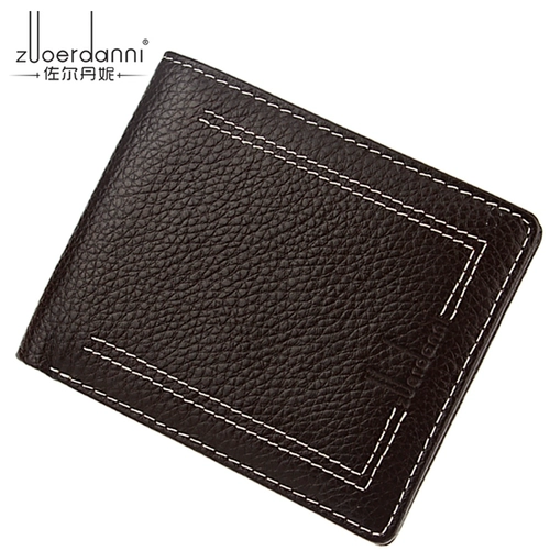 Короткий бумажник, кожаный вместительный и большой кошелек, из натуральной кожи, воловья кожа, в корейском стиле