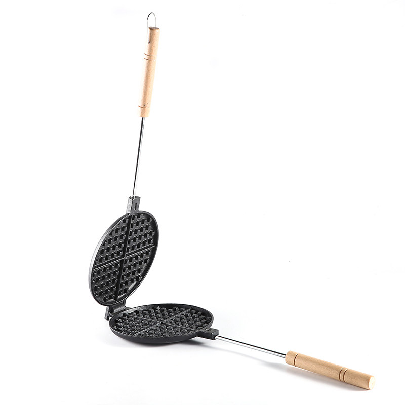 新款铸铁华夫饼模具无涂层不粘鸡蛋卷模具冰激凌蛋卷机烘焙工具,淘宝优惠券,粉丝福利购,淘宝优惠卷