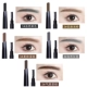 Fen Ou Eye Makeup 4 Piece Set Glamour Smooth Eyeliner Mascara Eye Shadow Lông mày Kết hợp trang điểm cho người mới bắt đầu - Bộ trang điểm