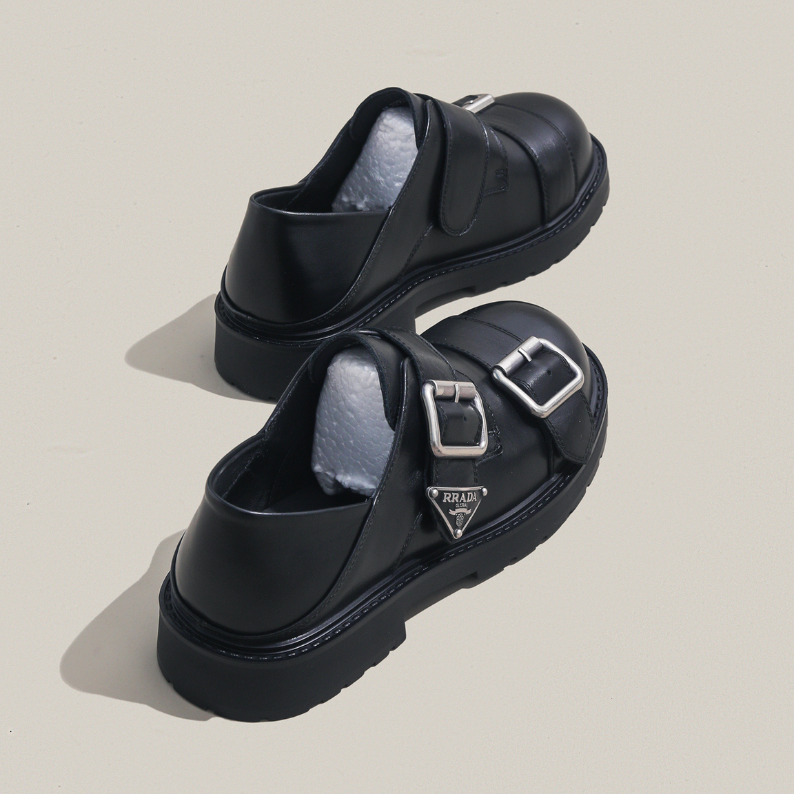 英伦风双扣带厚底乐福鞋女2026年春季真皮复古百搭单鞋搭扣皮鞋,淘宝优惠券,粉丝福利购,淘宝优惠卷