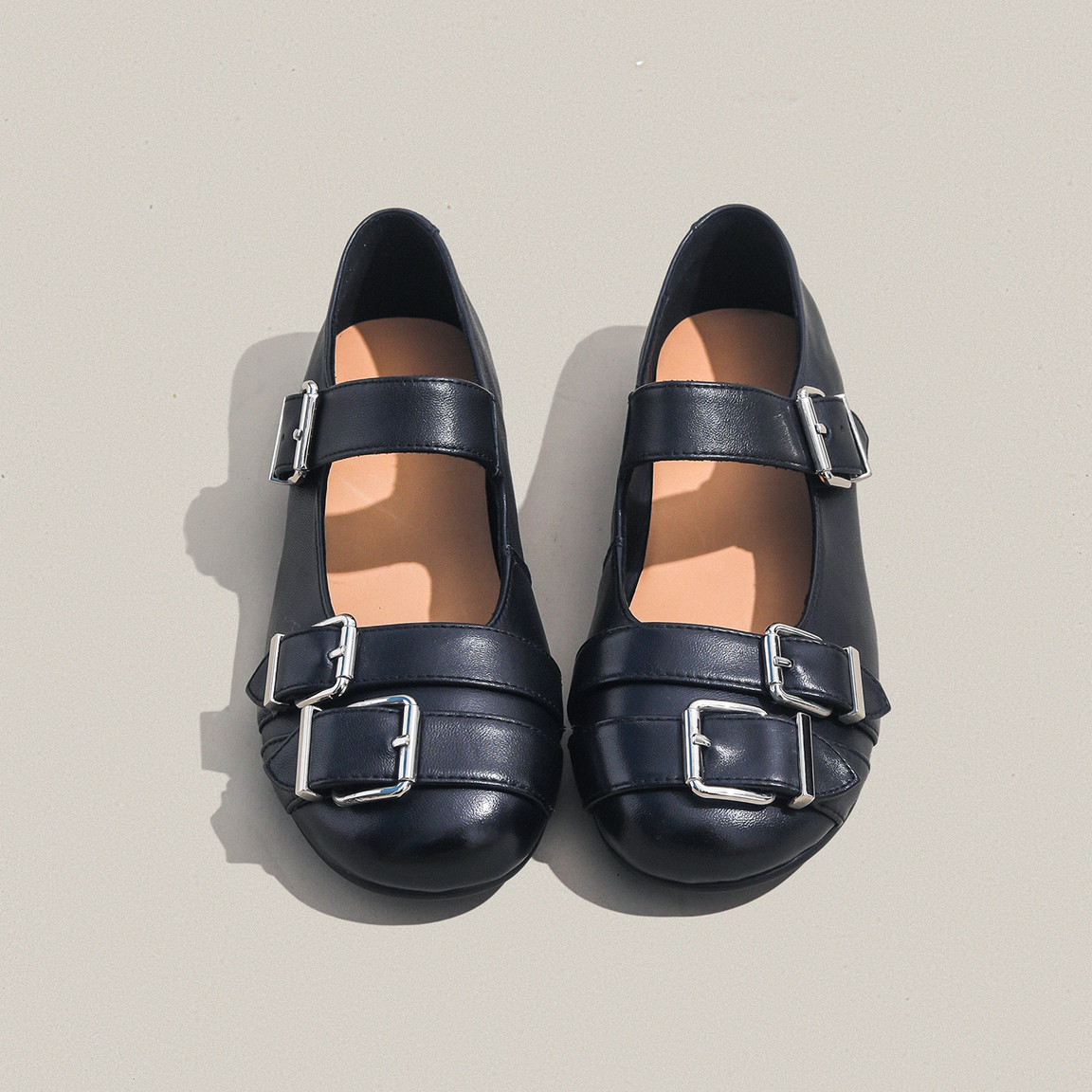 牛皮版~复古玛丽珍单鞋女春季新款一字带软面浅口平底百搭小皮鞋,淘宝优惠券,粉丝福利购,淘宝优惠卷