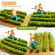 Diy handmade vegetable garden building model materials miniature scene mini simulation food dollhouse tools mini