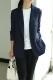 Spring and Autumn Commuting Casual Blazer Women's Slim Fit Knitted Right Anti-Wrinkle Right Shoulder No Shoulder Pad Office Stretch Work Wear