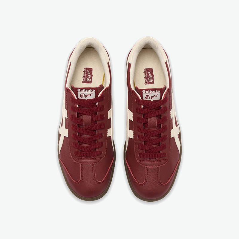 [新品]Onitsuka Tiger鬼塚虎TOKUTEN男女款板鞋复古酒红色德训鞋
