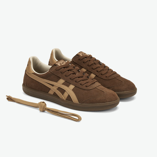 Onitsuka Tiger鬼塚虎TOKUTEN夏季男女板鞋经典复古棕色德训鞋 - 图1
