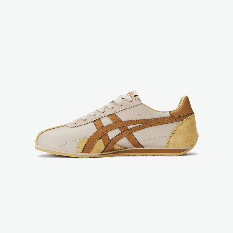 Onitsuka Tiger鬼塚虎RUNSPARK冬季米色黄色复古运动鞋休闲鞋