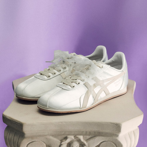 [新品]Onitsuka Tiger鬼塚虎RUNSPARK女款夏季米色复古运动休闲鞋 - 图0