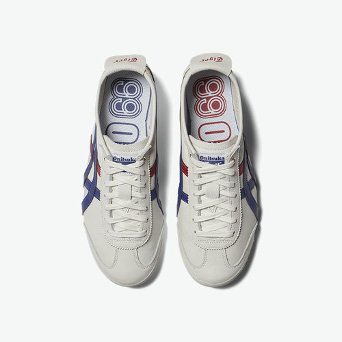 [经典]Onitsuka Tiger鬼塚虎MEXICO 66™男女复古烫金秋季小白鞋 - 图2