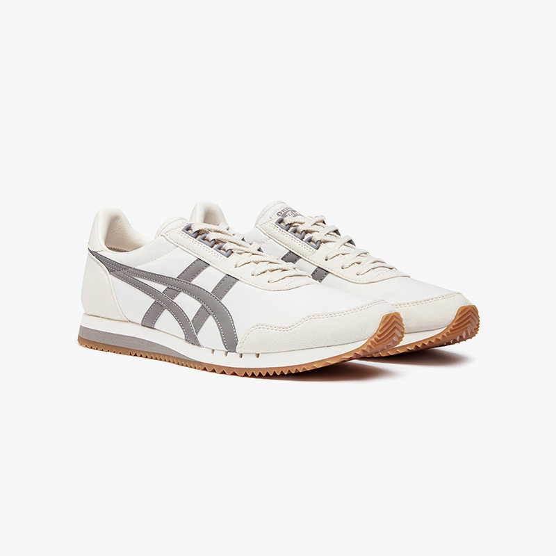 Onitsuka Tiger鬼塚虎DUALIO灰色男女鞋时尚复古舒适运动休闲鞋