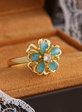 vintage时尚360°可旋转指环戒