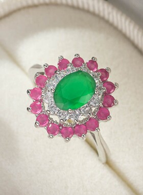 百搭潮人时尚马来玉戒指