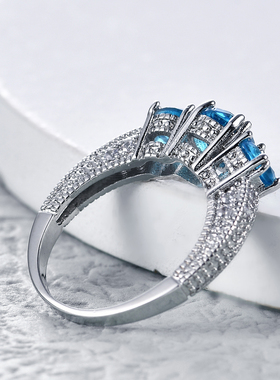 男女通用锆石冷淡风雪花