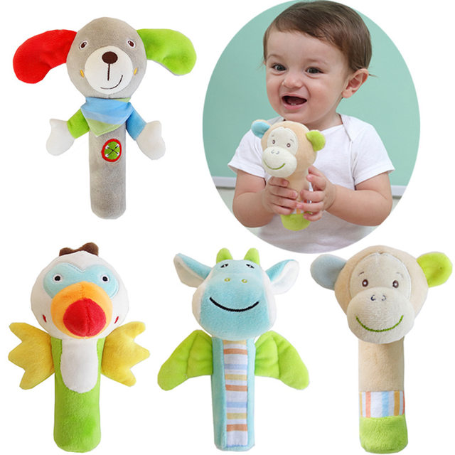 Counter genuine JJOVCE soothing hand animal BB stick baby baby hand puppet toy newborn toy