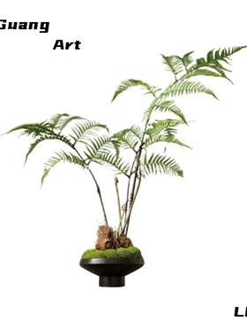 大广 茶室氛围布置摆件样板间营销中心茶室茶馆软装饰品搭配设计