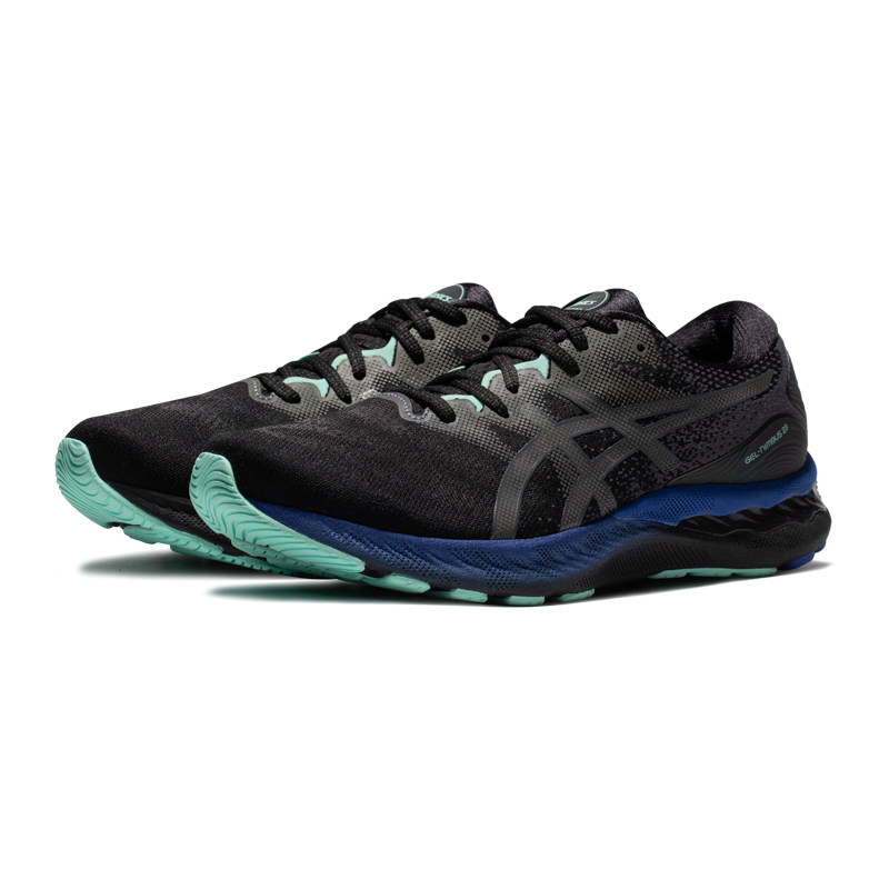 asics缓震透气男黑色跑步跑鞋 asics跑步鞋