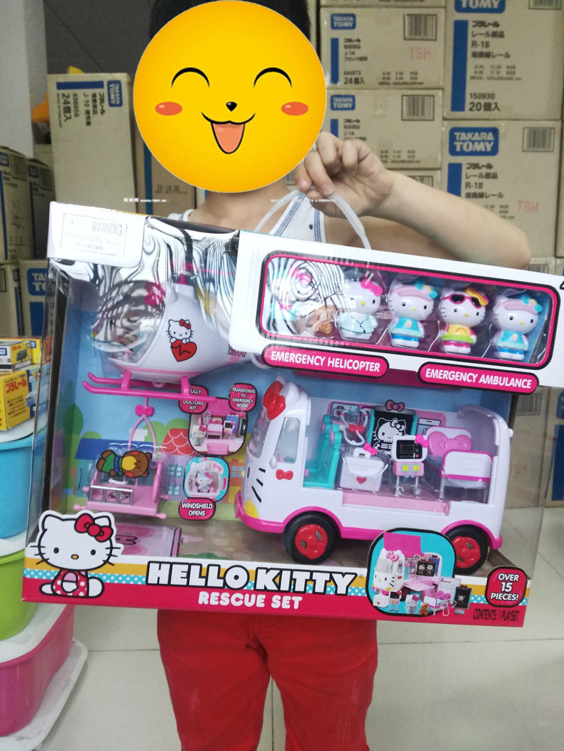 hello kitty ambulance and helicopter