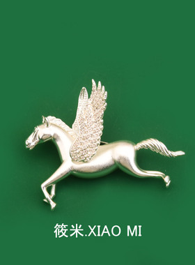 天空的契约神话飞马艺术胸针复古精致别针西装大衣高档点缀饰品女