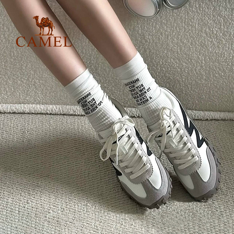 骆驼山海运动鞋女款2026春季新款女鞋防滑鞋子复古德训鞋男士板鞋,淘宝优惠券,粉丝福利购,淘宝优惠卷