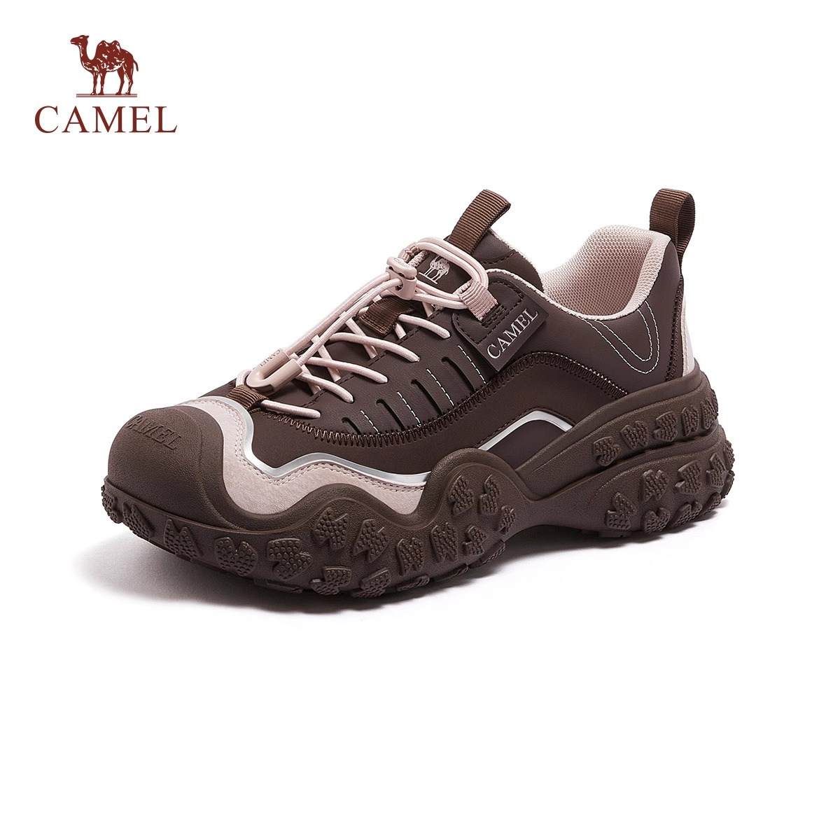 骆驼运动鞋女士2026春季新款撞色厚底丑萌鞋女时尚户外休闲鞋女鞋,淘宝优惠券,粉丝福利购,淘宝优惠卷