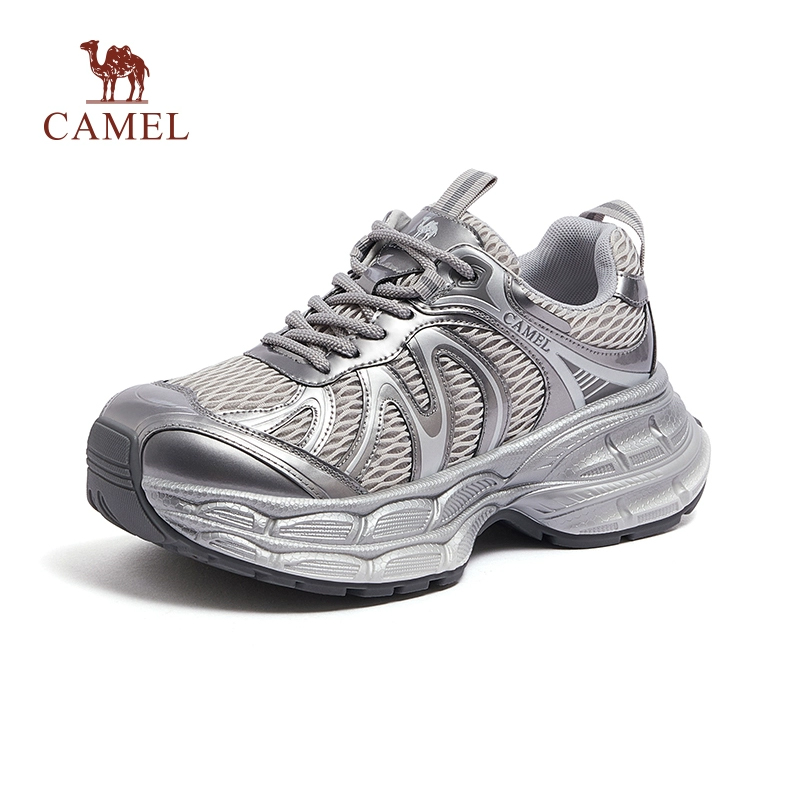 【迪丽热巴同款】骆驼户外银月2代老爹鞋厚底运动鞋户外休闲鞋女 - 图0