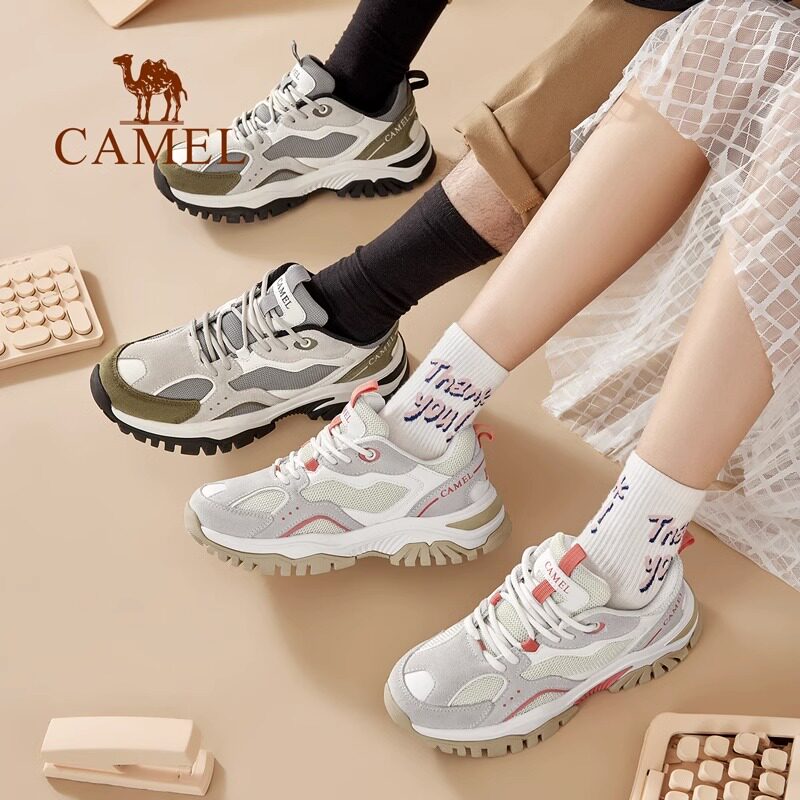 【盘龙】骆驼户外小红书同款防滑登山鞋女越野跑运动鞋男士徒步鞋