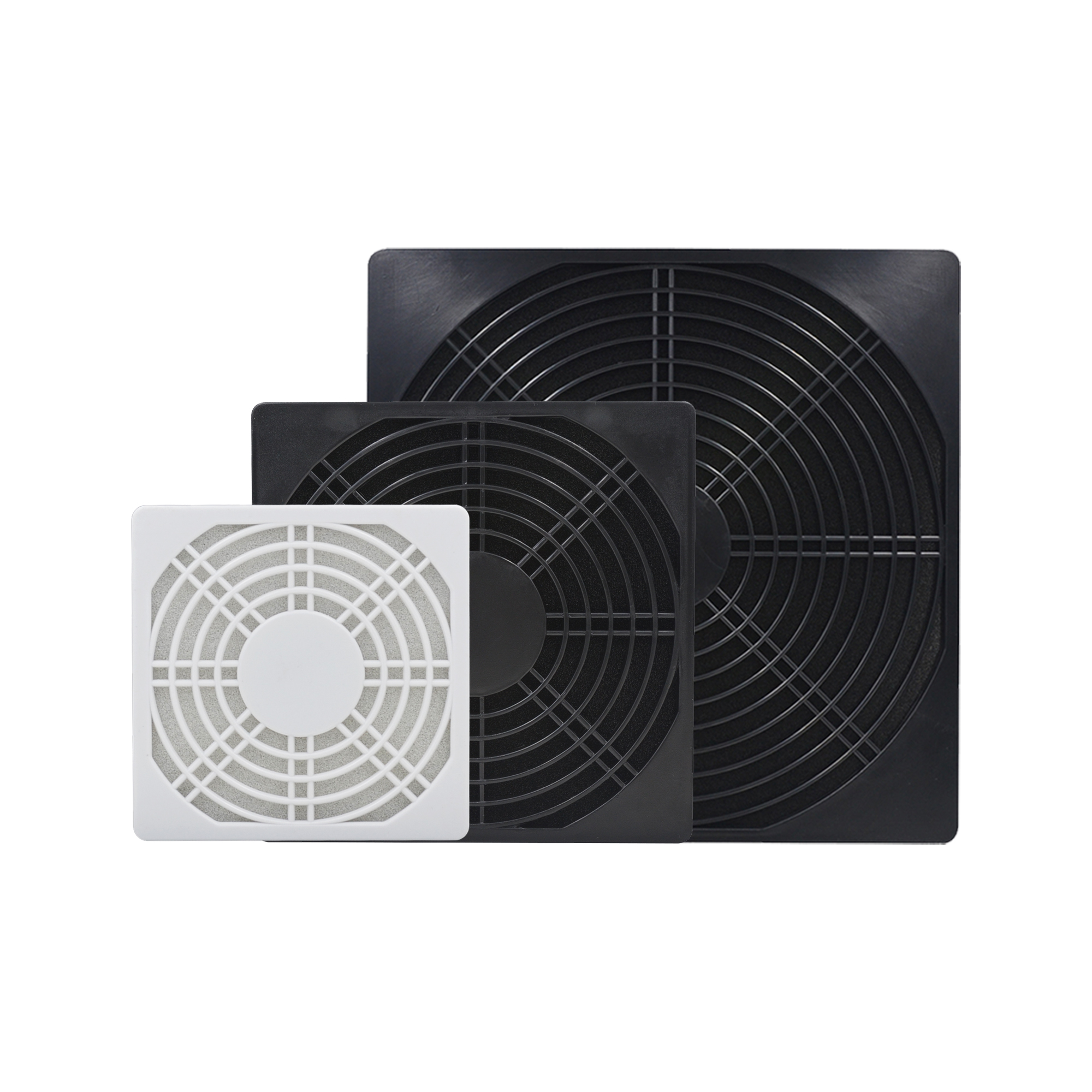 SNOWFAN4/5/6/7/8/9/12/15/17CM散热风扇轴流风机三合一防尘网罩 - 图2