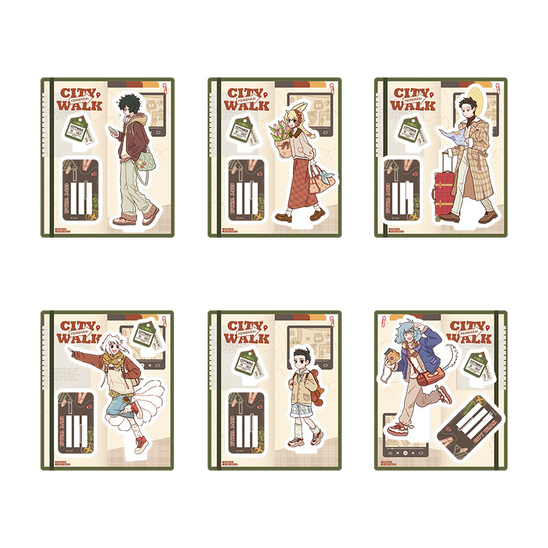 非人哉官方店城市出游亚克力立牌动漫周边角色原创收藏桌面摆件,淘宝优惠券,粉丝福利购,淘宝优惠卷