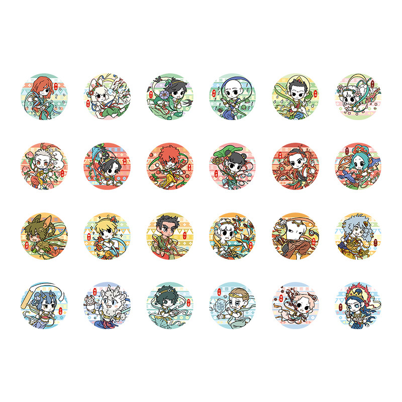 非人哉官方店四季笙歌马口铁徽章盲盒Q版动漫幻彩白葱吧唧胸针,淘宝优惠券,粉丝福利购,淘宝优惠卷