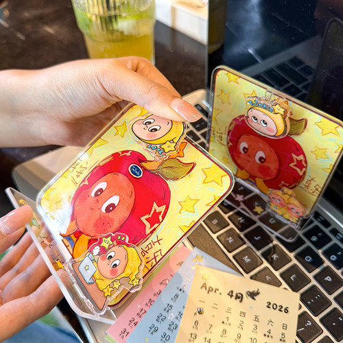 立牌日历夹亚克力桌面小摆件可夹式治愈ins可爱创意含日历 - 图3