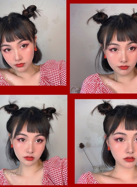 多巴胺元气少女甜美可爱小熊软糖果925银耳钉软萌童趣无耳洞耳夹