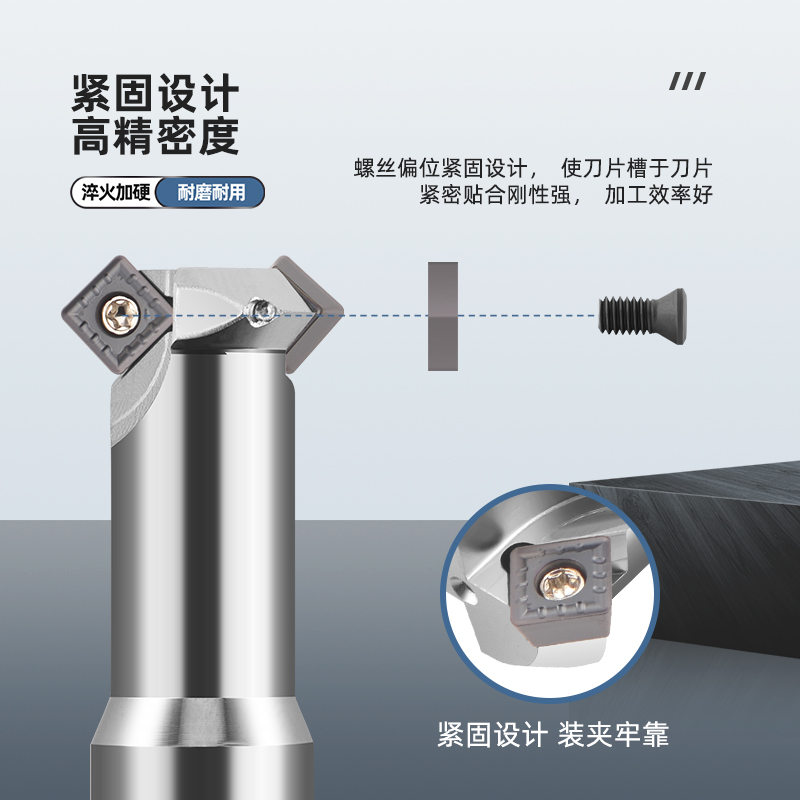 45度内外正反倒角刀CNC舍弃式倒角刀SD SPK上下内孔反拉倒角刀B45-图2