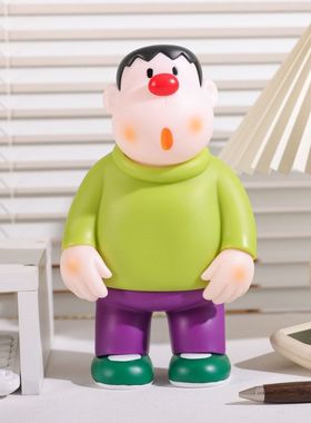 哆啦A梦公仔摆件系列胖虎歪头呆萌12cm动漫手办模型玩偶礼物装饰