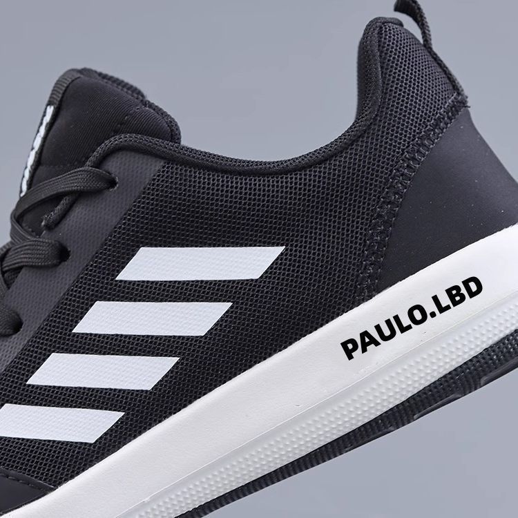 2025夏季新款透气网鞋男鞋平底百搭软底户外运动鞋黑色休闲鞋板鞋 - 图3