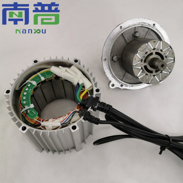 Nanpu Motor New Energy 1500w ຍານພາຫະນະໄຟຟ້າສະກົດຈິດຖາວອນ synchronous ຂັບສາມລໍ້ສີ່ລໍ້ caravan ອຸປະກອນເສີມ axle ຫລັງ