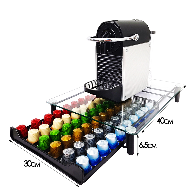 咖啡胶囊收纳Nespress小胶囊咖啡架储放可旋转胶囊咖啡金属架黑色 - 图3