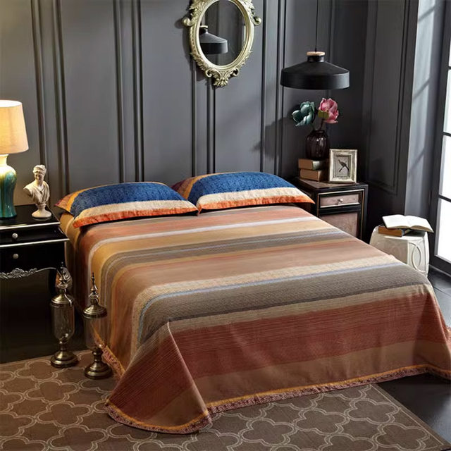 New Thickened 100% Cotton Double Bed Sheet