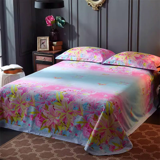New Thickened 100% Cotton Double Bed Sheet