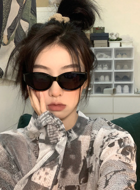 新款潮流欧美猫眼太阳眼镜凹造型嘻哈墨镜网红太阳镜