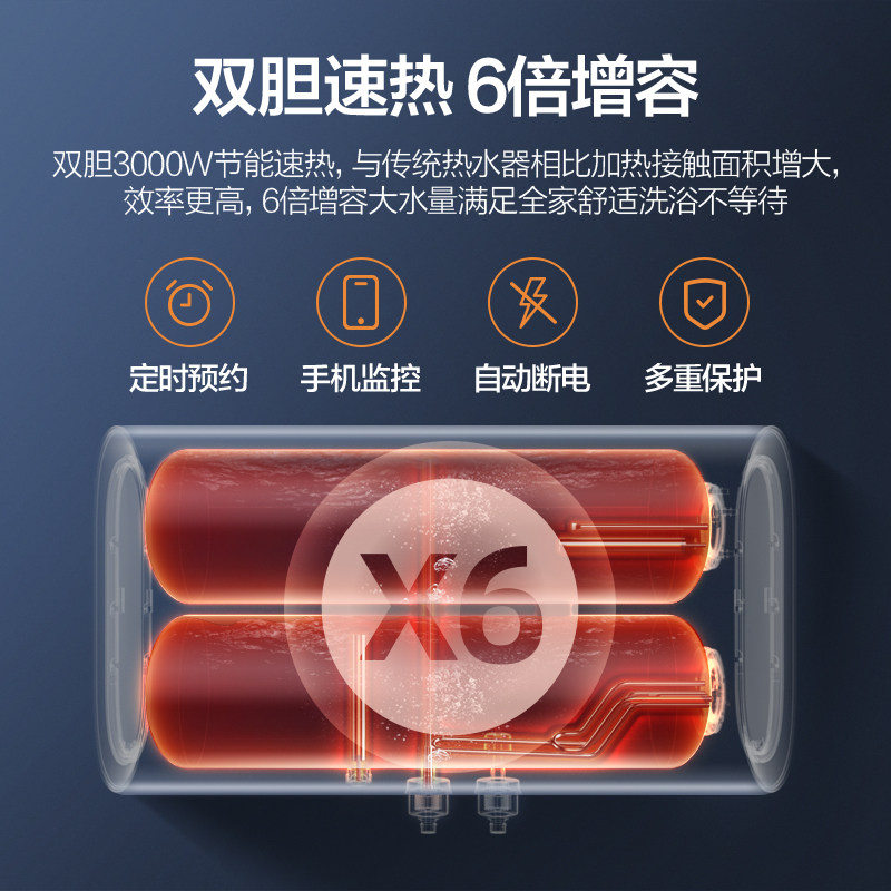万和a5ww电家用扁桶60l电热水器 vanward万和电热水器