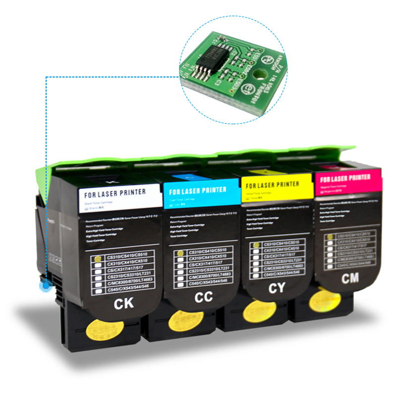 雄彩适用利盟CS310dn粉盒CS310K墨粉CS310/CS410/CS510激光打印机粉仓CX310/CX410/CX510墨粉碳粉盒墨盒硒鼓 - 图1