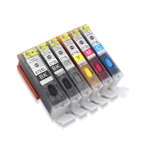 雄彩适用佳能PGI-870XL 871XL填充墨盒Canon Pixma MG7780 MG5780 TS8080 TS5080 TS9080 MG7720打印机墨水盒 - 图0