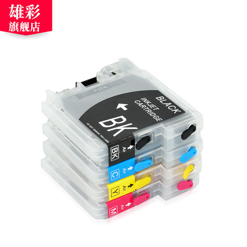 雄彩适用兄弟MFC-290C墨盒MFC-250C 490CW J615W打印机填充墨盒790CW墨盒LC990 LC975/980/985/1100填充墨盒 - 图3