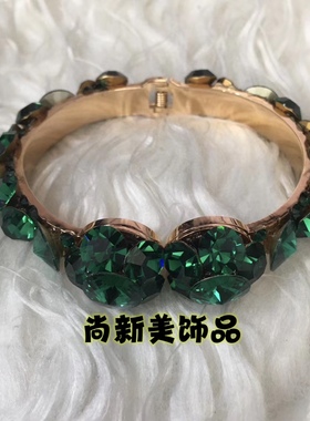 新款施华家大水晶太钢进口手镯女士奢华高档不褪色不过敏典雅高贵