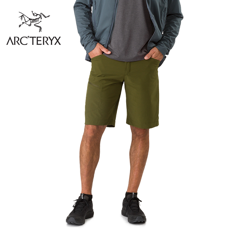 Arcteryx 始祖鳥男款戶外休閒舒適貼身透氣排溼快乾短褲 Lefroy