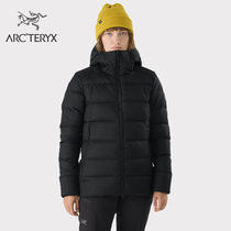ARCTERYX PROGENITOR BIRDS THORIUM HOODY Warm Woman with a hat down jacket