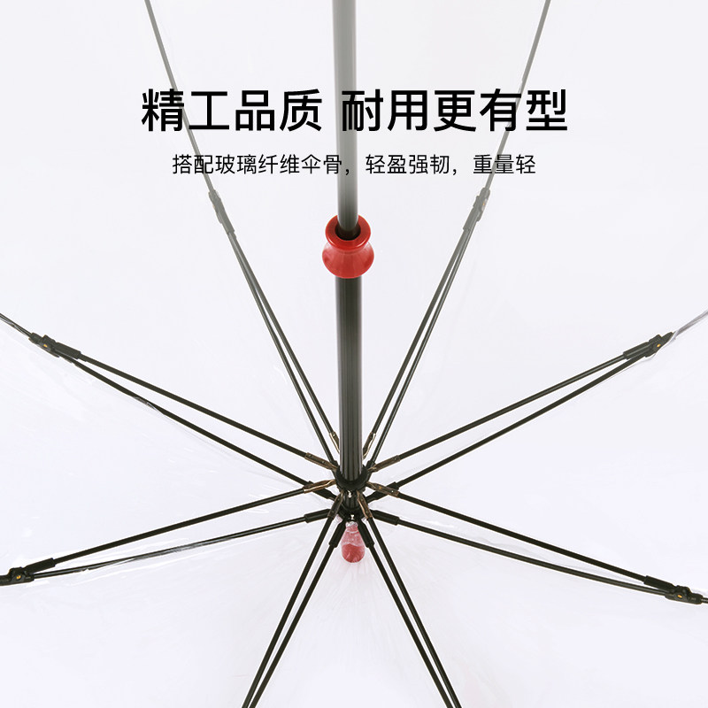 fulton英国王室御用进口富尔顿鸟笼伞透明雨伞长柄伞抗风女伞