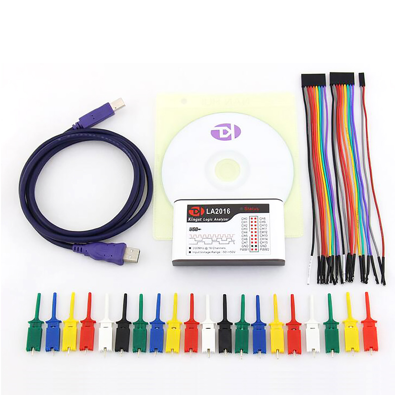 七星虫LA2016逻辑分析仪 16路全通道 200M采样率 10G深度 PWM输出_虎窝淘