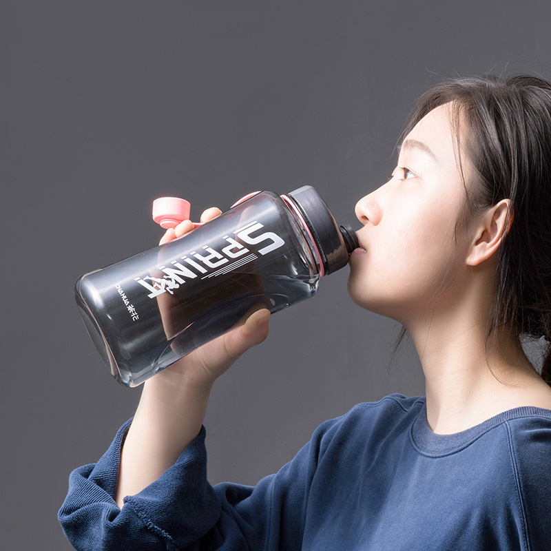 茶花水杯大容量男塑料水壶女运动杯子太空杯耐高温食品级学生水瓶 - 图2