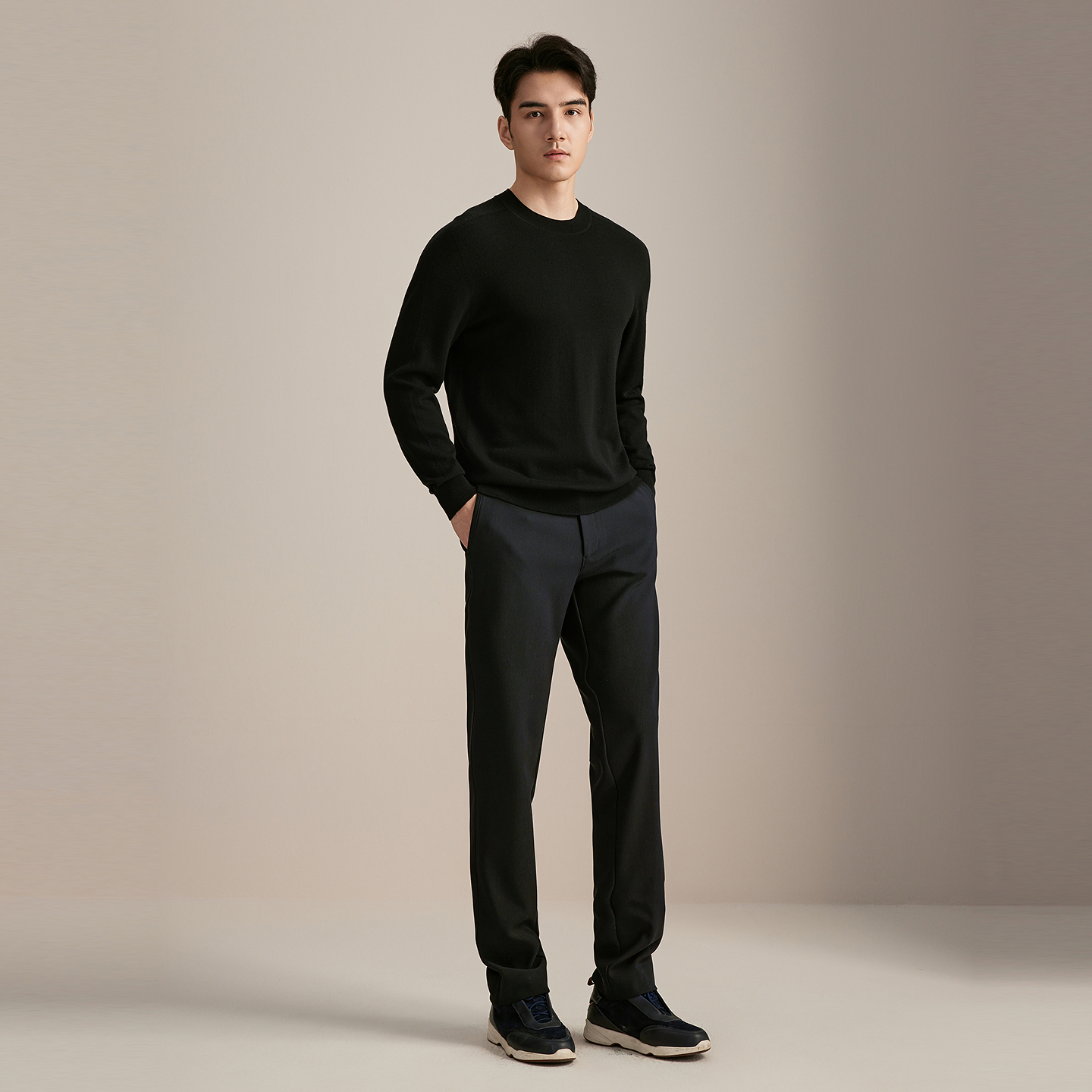 【商场同款】雅戈尔男士羊毛衫秋冬新款官方商务休闲保暖羊毛衫男 - 图0