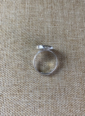 女士 青花瓷戒指 老瓷片 八卦太极 925银 手工饰品 古瓷首饰 新品